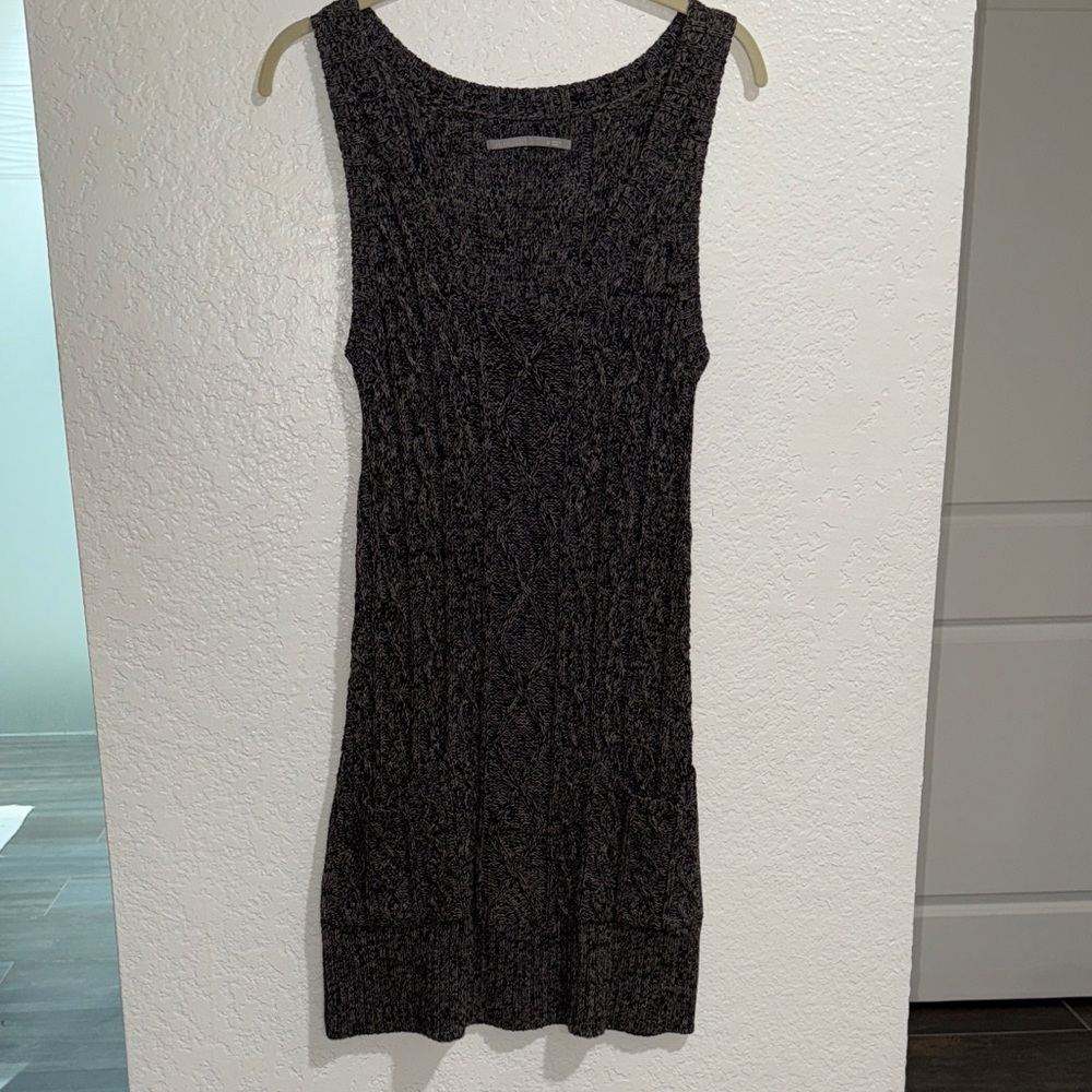 Black Sleeveless cotton Knit Dress. 100% cotton